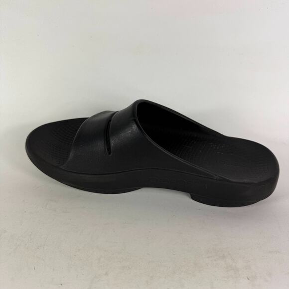 OOFOS OOahh Slide Sandals Women's 10 Black Slip-On Open Toe Outdoor Casual - Picture 6 of 9